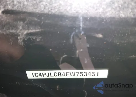 2015 Jeep Cherokee Latitude из США, поврежденный, VIN 1C4PJLCB4FW753451